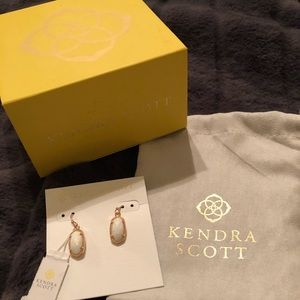 Kendra Scott rose gold earrings.  **NEW**
